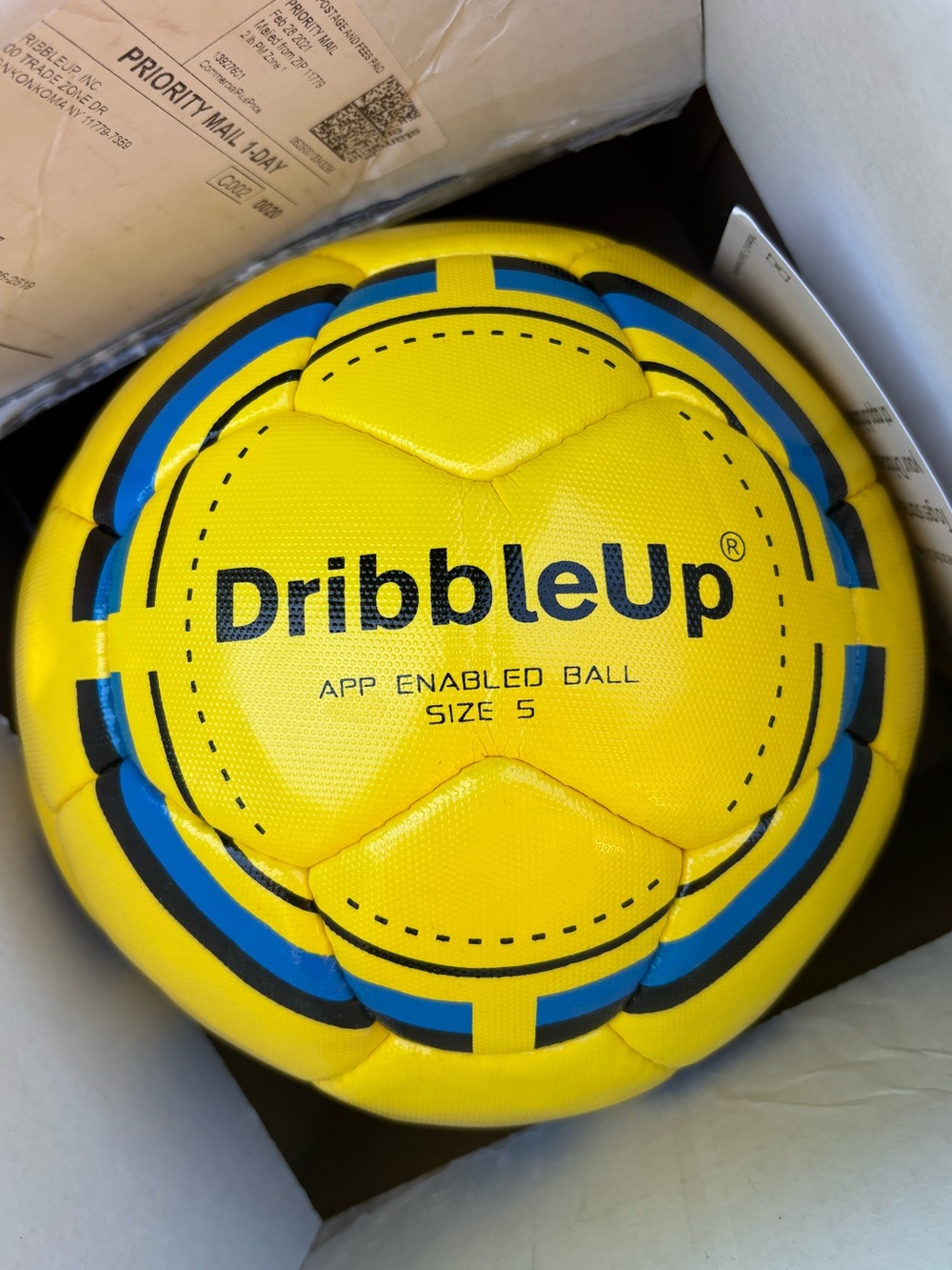 App-Enabled Kids Soccer Ball in Yellow